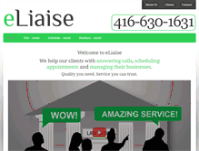 Tablet Screenshot of eliaise.com